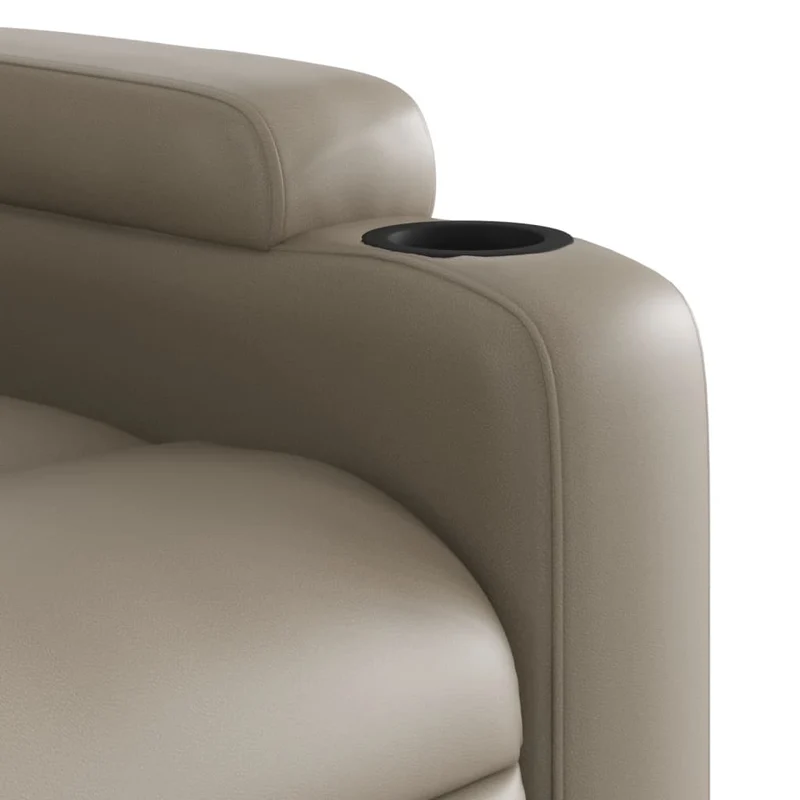 Fauteuil relax TV fonction d'inclinaison électrique très confortable en PVC cappuccino DEC028245