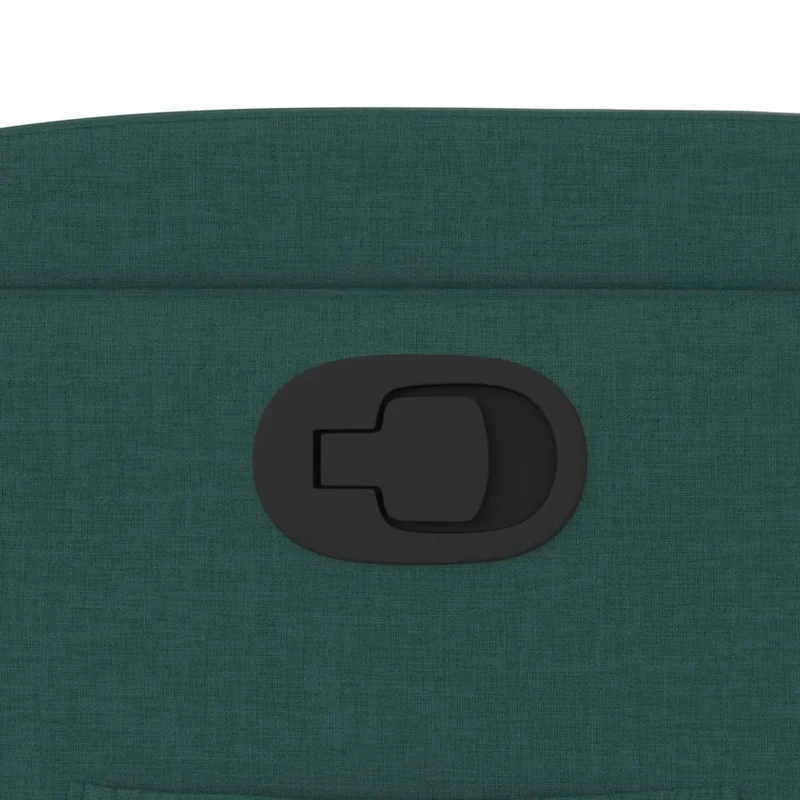 Fauteuil relax TV rembourrage confortable fonction d'inclinaison manuelle en tissu vert foncé DEC028224