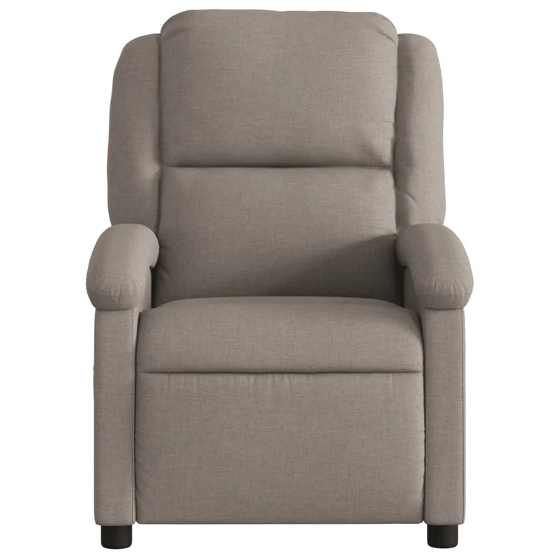 Fauteuil relax TV rembourrage confortable fonction d'inclinaison manuelle en tissu taupe DEC028182