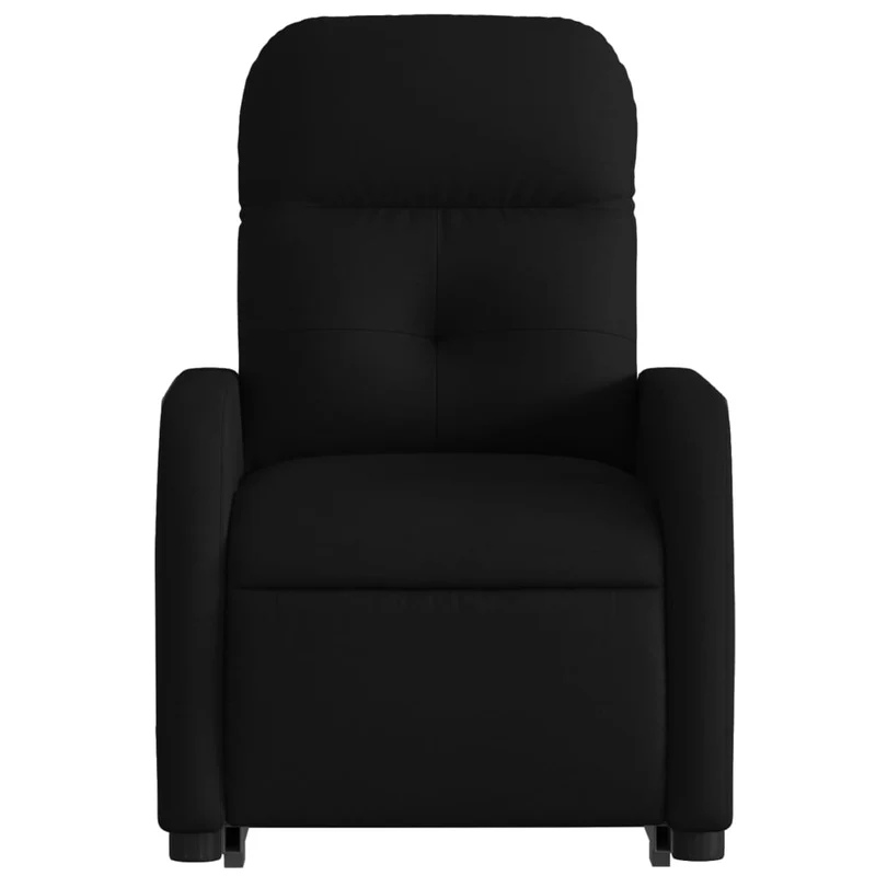 Fauteuil relax TV rembourrage confortable fonction de levage électrique en tissu noir DEC028115