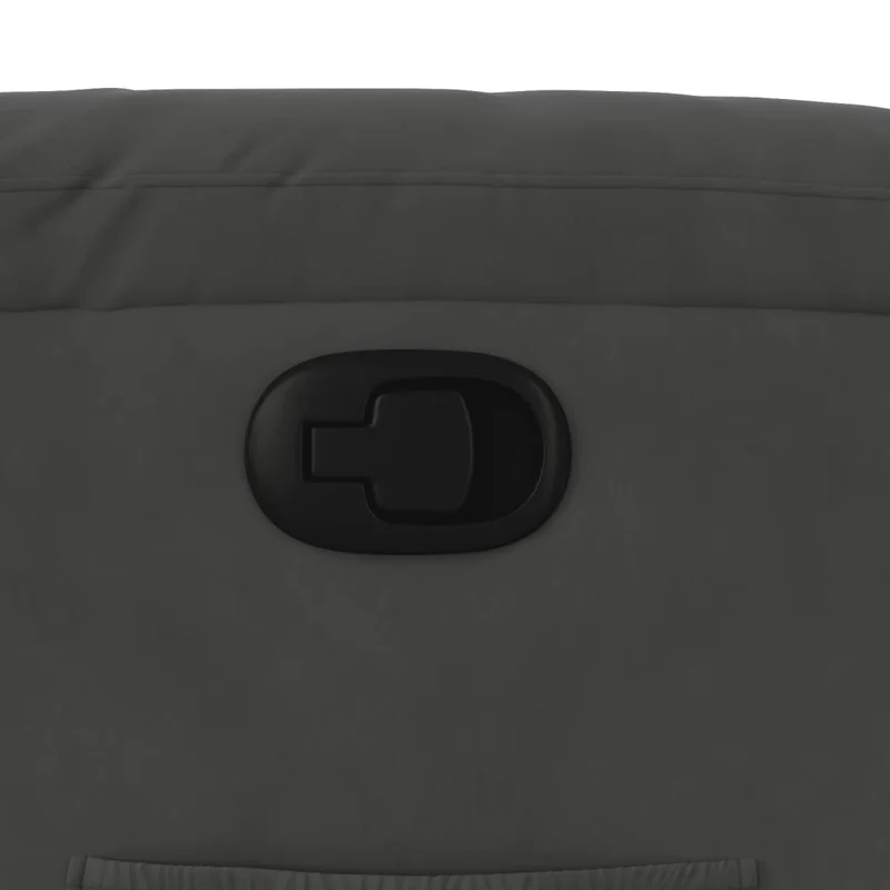 Fauteuil relax TV rembourrage confortable fonction d'inclinaison manuelle en tissu microfibre gris DEC027961