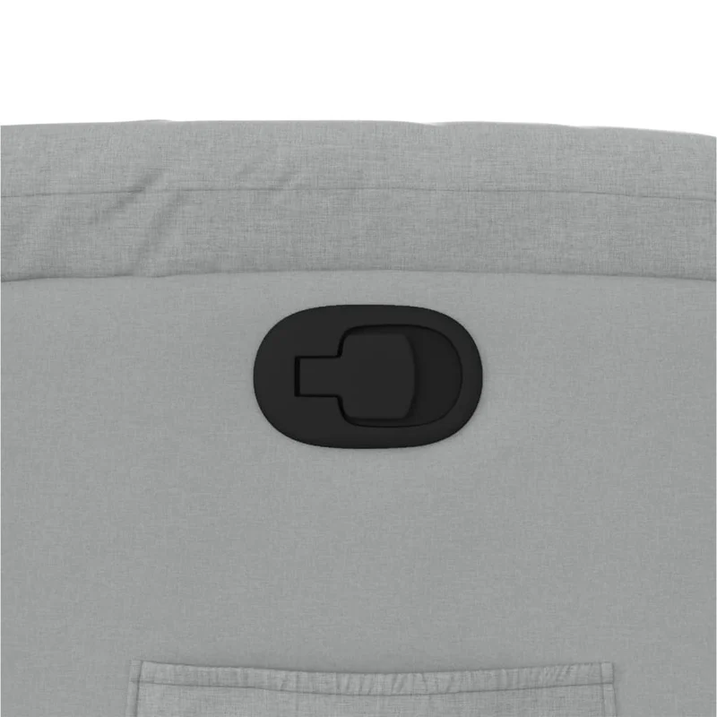 Fauteuil relax TV rembourrage confortable fonction d'inclinaison manuelle en tissu gris clair DEC027903