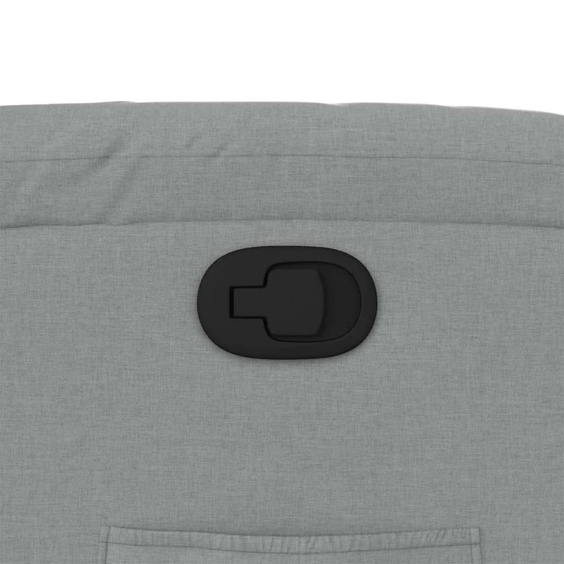 Fauteuil relax TV rembourrage confortable fonction d'inclinaison manuelle en tissu gris clair DEC027897