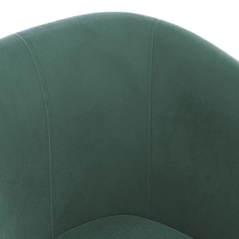 Fauteuil lounge assise confortable design moderne avec repose-pieds en velours vert foncé DEC026437
