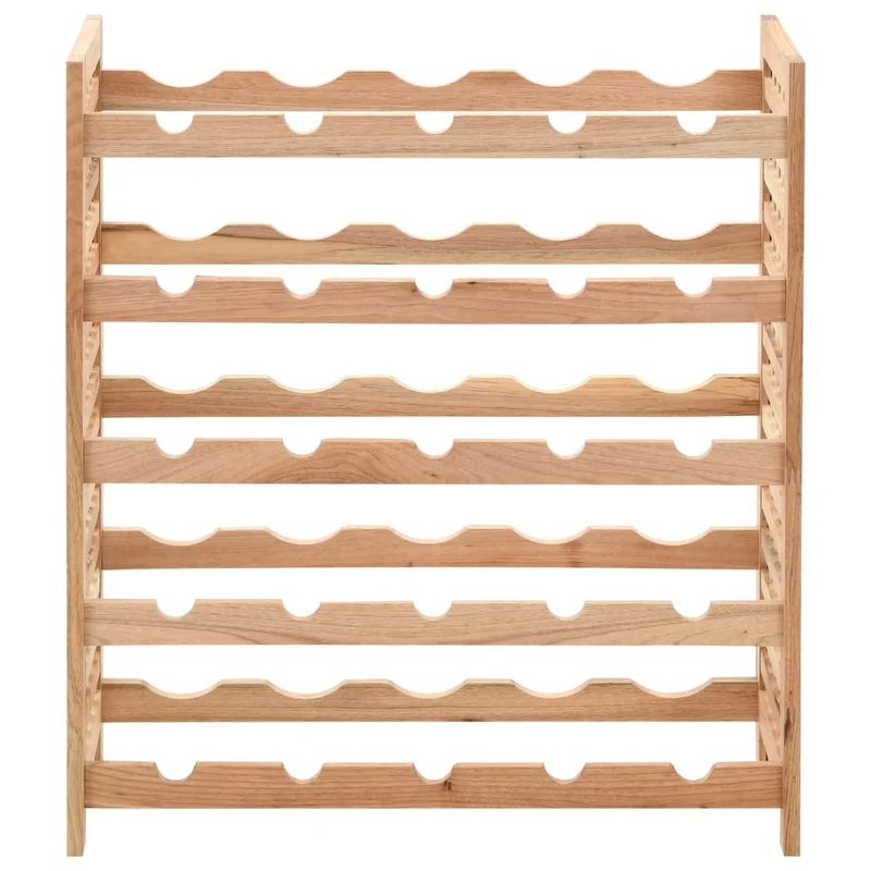 Casier range bouteilles étagère de rangement vin pour 25 bouteilles 5 niveaux en bois de noyer 63 x 25 x 73cm DEC024309
