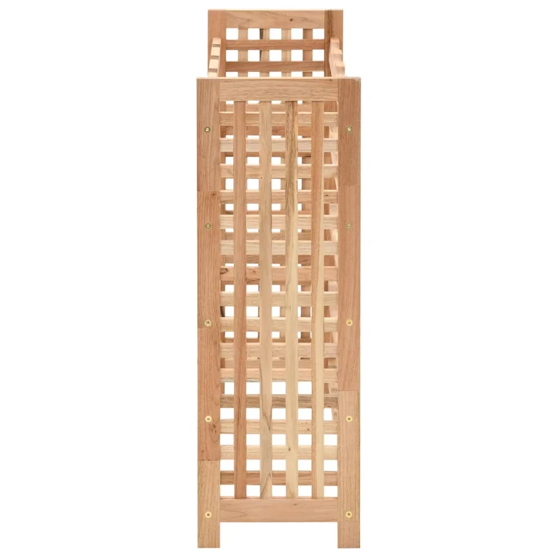 Casier range bouteilles étagère de rangement vin pour 25 bouteilles 5 niveaux en bois de noyer 63 x 25 x 73cm DEC024309