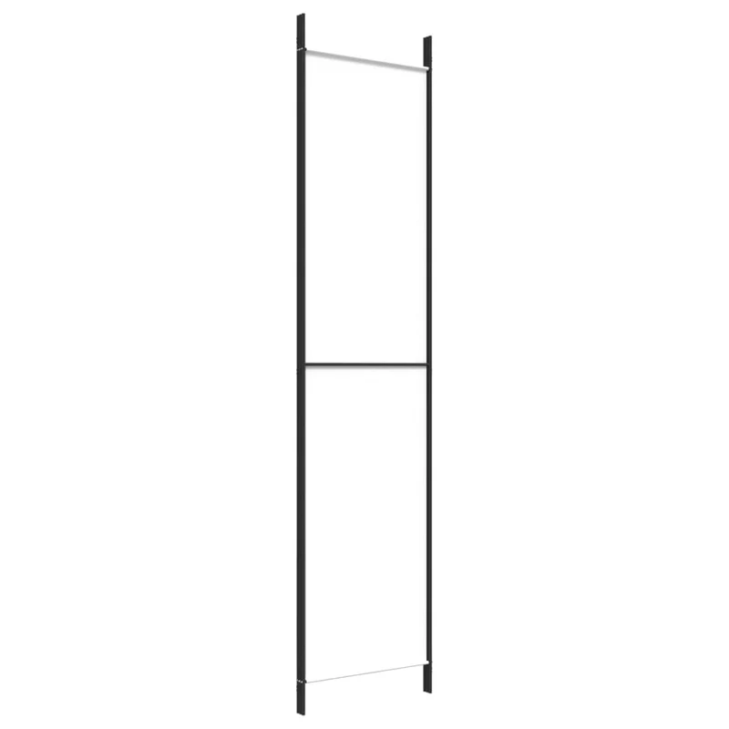 Paravent séparateur de pièce cloison 3 panneaux 150 x 220 cm tissu blanc et fer DEC030742