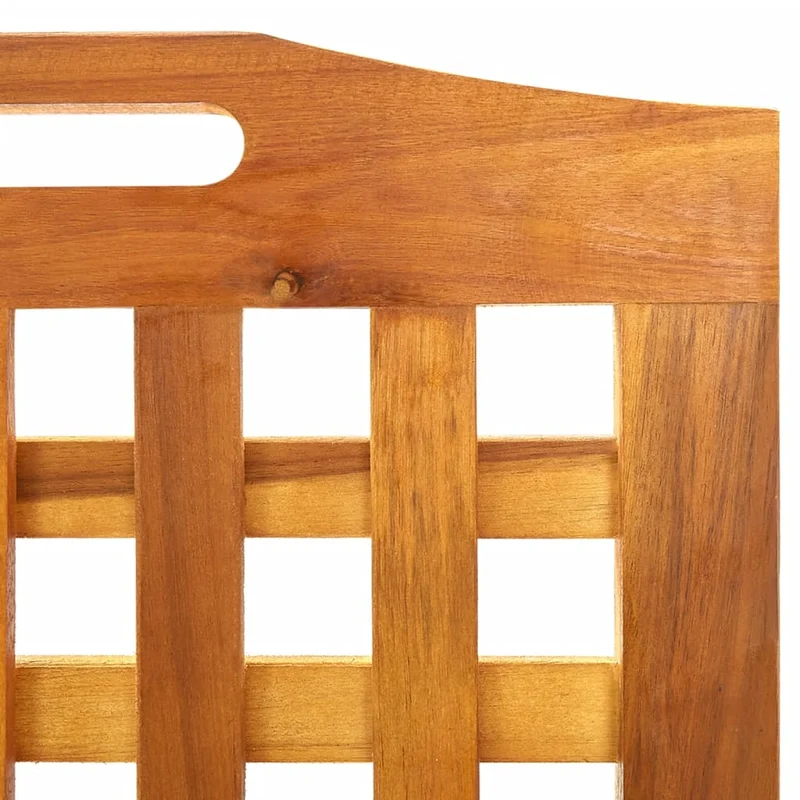 Paravent séparateur de pièce cloison 3 panneaux 121 x 2 x 170 cm bois d'acacia marron DEC030720