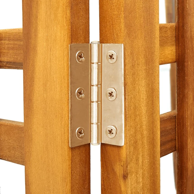 Paravent séparateur de pièce cloison 3 panneaux 121 x 2 x 170 cm bois d'acacia marron DEC030720