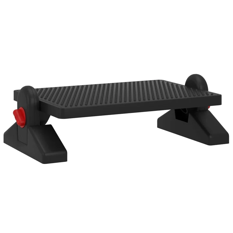 Repose-pieds de bureau ergonomique 2 hauteurs 50 x 30,5 x 17 cm HIPS noir DEC030695