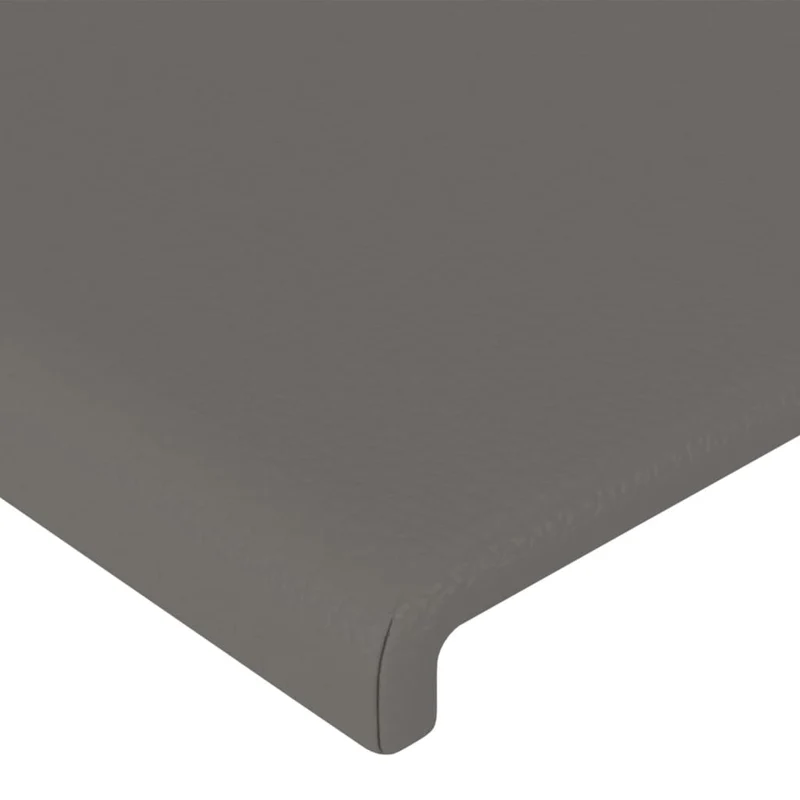 Tête de lit accessoire couchage chambre à coucher meuble à LED 147 x 16 x 78/88 cm synthétique gris TDL0201496