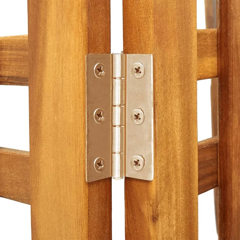 Paravent séparateur de pièce cloison 3 panneaux 121,5 x 2 x 180 cm bois d'acacia marron DEC030718