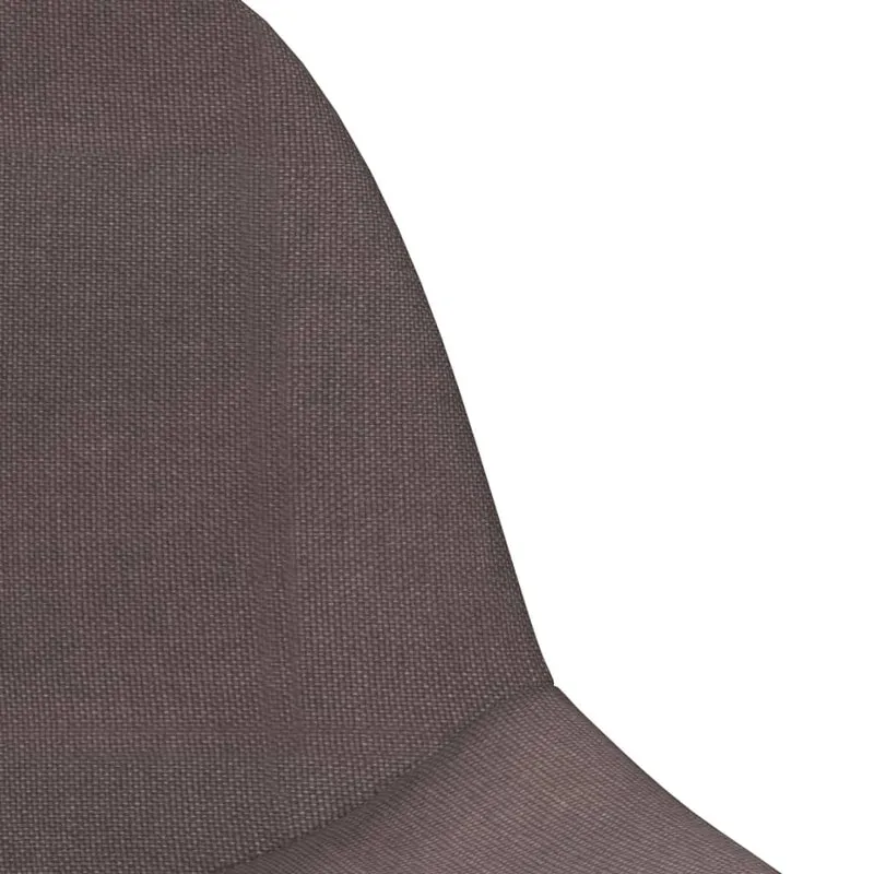 Lot de 2 tabourets de bar chaises hautes hauteur réglable en tissu taupe cadre en acier DEC029883