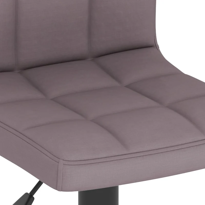 Tabouret de bar x1 chaise haute en tissu taupe cadre en acier noir DEC029559