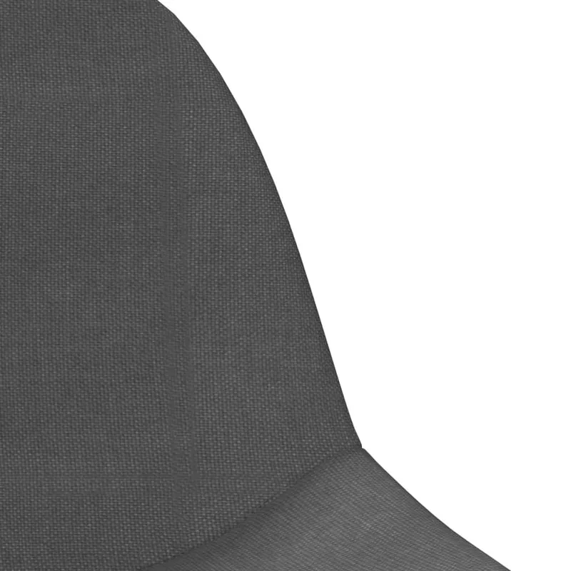 Lot de 2 tabourets de bar chaises hautes avec repose-pieds en tissu gris foncé et acier DEC029708