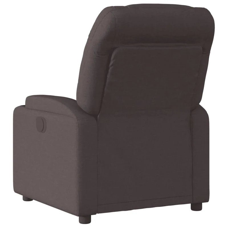 Fauteuil relax TV fonction d'inclinaison électrique très confortable en tissu marron foncé DEC028406