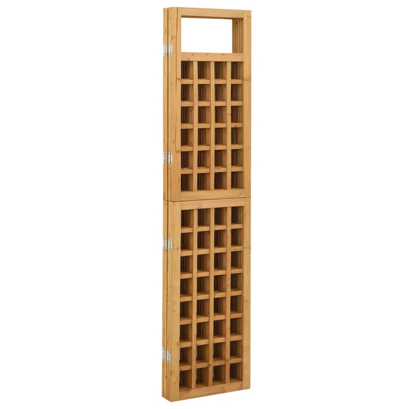 Paravent séparateur de pièce cloison à 4 panneaux en bois de pin 161 x 180cm DEC031198