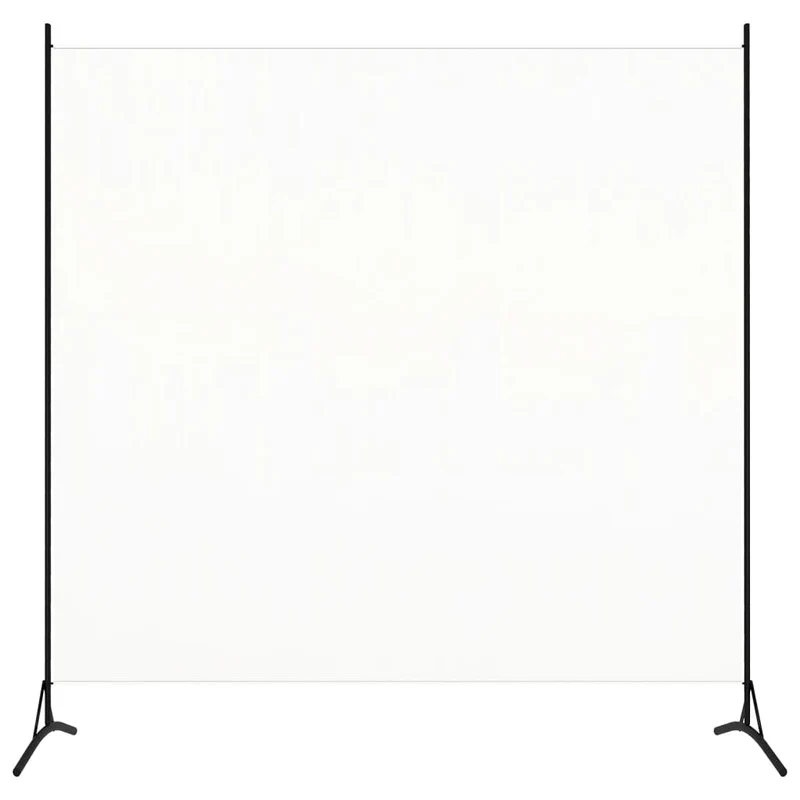 Séparateur de pièce cloison pliable 175 x 180 cm en tissu blanc DEC031143