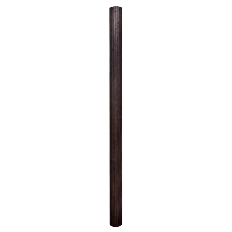 Paravent séparateur de pièce cloison bambou 250 x 165 cm marron foncé DEC031138