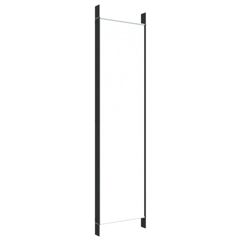 Paravent séparateur de pièce cloison 5 panneaux 250 x 200 cm en tissu blanc et fer DEC030947