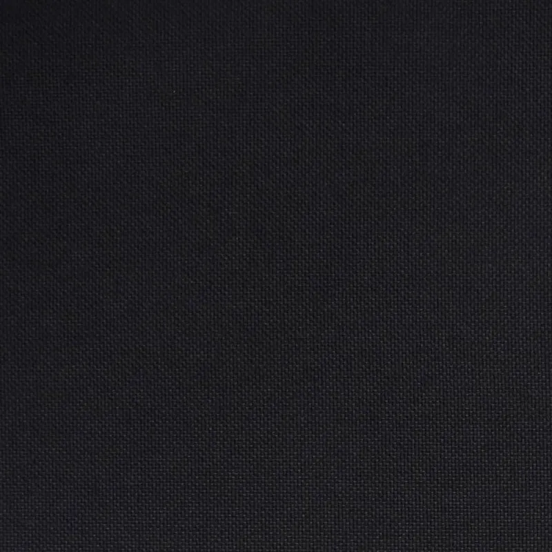 Lot de 2 tabourets de bar chaises hautes coutures carrées en tissu et acier noir DEC029814