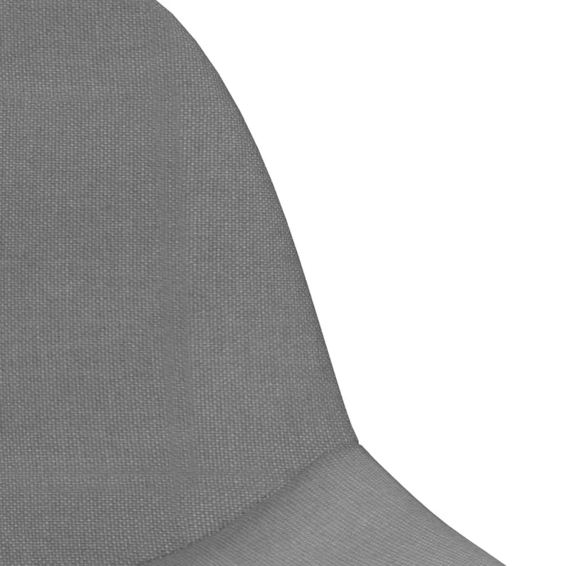 Lot de 2 tabourets de bar chaises hautes hauteur réglable en tissu gris et acier DEC029739