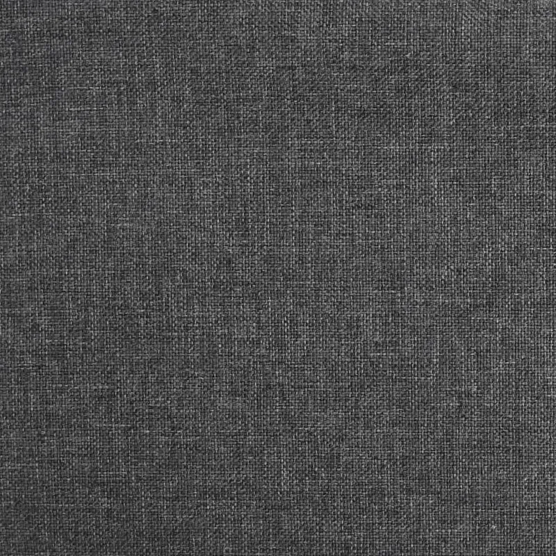 Lot de 2 tabourets de bar chaises hautes avec dossier et accoudoirs en tissu gris foncéet acier noir DEC029710