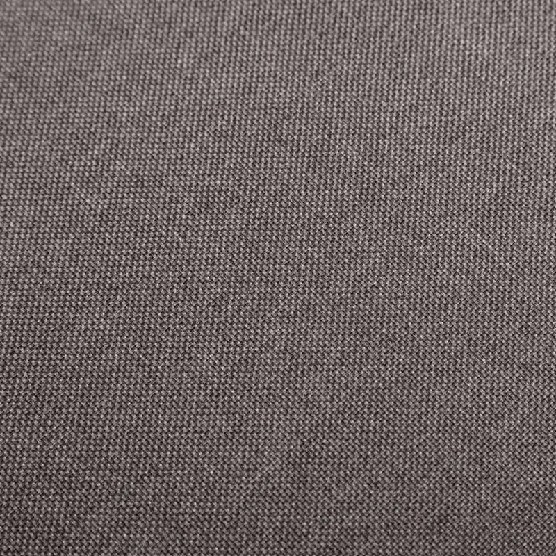 Lot de 2 tabourets de bar chaises hautes avec dossier en tissu gris clair et bois DEC029685