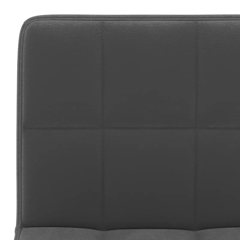 Lot de 2 tabourets de bar chaises hautes avec dossier siège en velours gris cadre en métal noir DEC029832