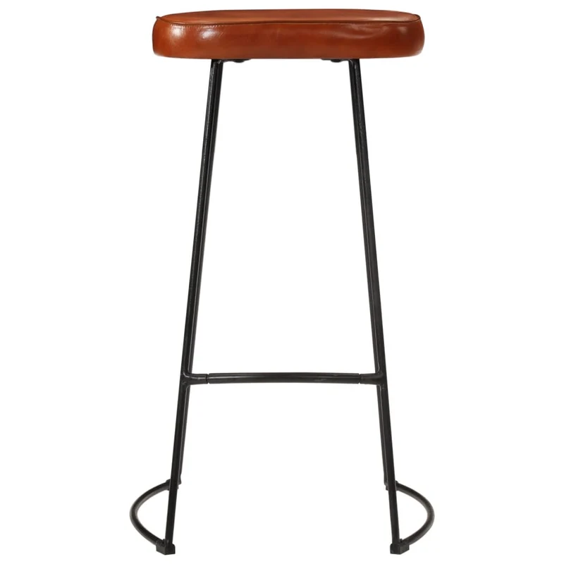 Lot de 2 tabourets de bar chaises hautes 44 x 37,5 x 78 cm cadre en métal et siège en PVC DEC029590