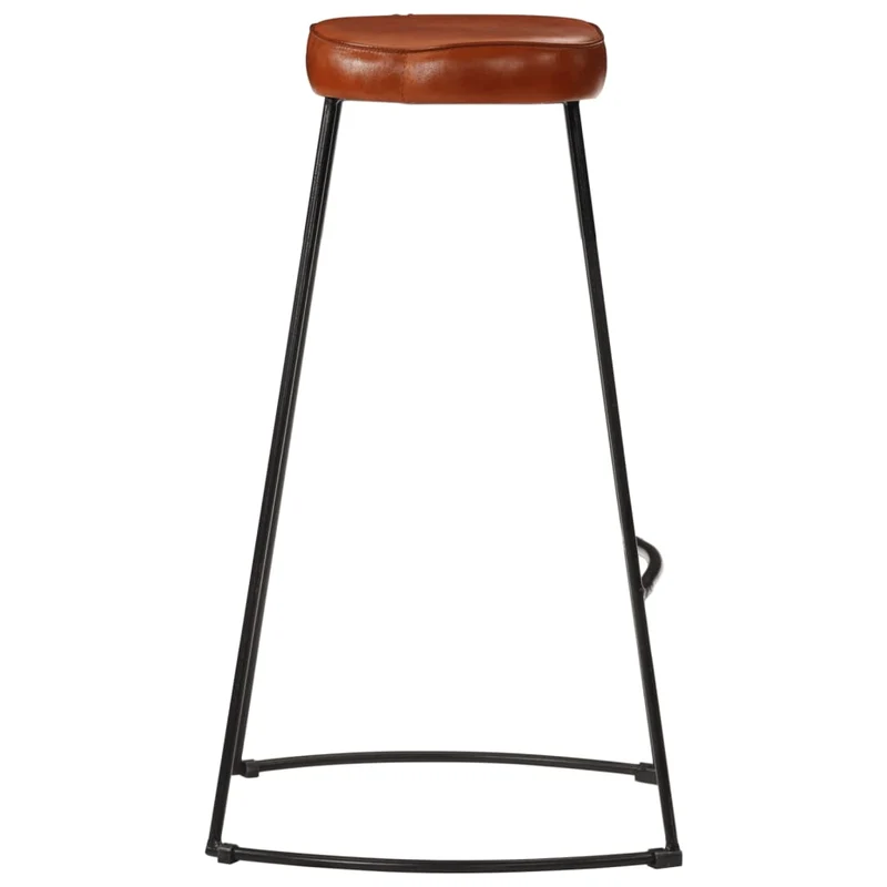 Lot de 2 tabourets de bar chaises hautes 44 x 37,5 x 78 cm cadre en métal et siège en PVC DEC029590