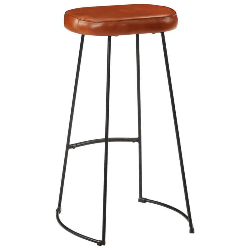 Lot de 2 tabourets de bar chaises hautes 44 x 37,5 x 78 cm cadre en métal et siège en PVC DEC029590