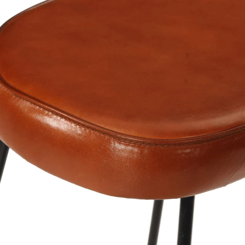 Lot de 2 tabourets de bar chaises hautes 44 x 37,5 x 78 cm cadre en métal et siège en PVC DEC029590