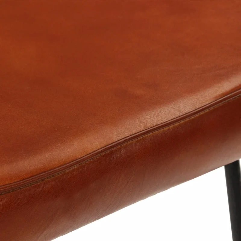 Lot de 2 tabourets de bar chaises hautes 44 x 37,5 x 78 cm cadre en métal et siège en PVC DEC029590