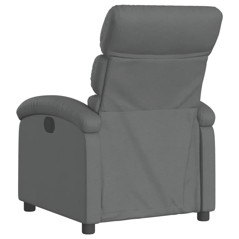 Fauteuil relax TV fonction de levage électrique très confortable en tissu gris foncé DEC028350