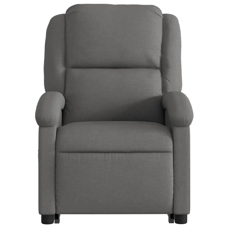 Fauteuil relax TV fonction de levage électrique très confortable en tissu gris foncé DEC028347
