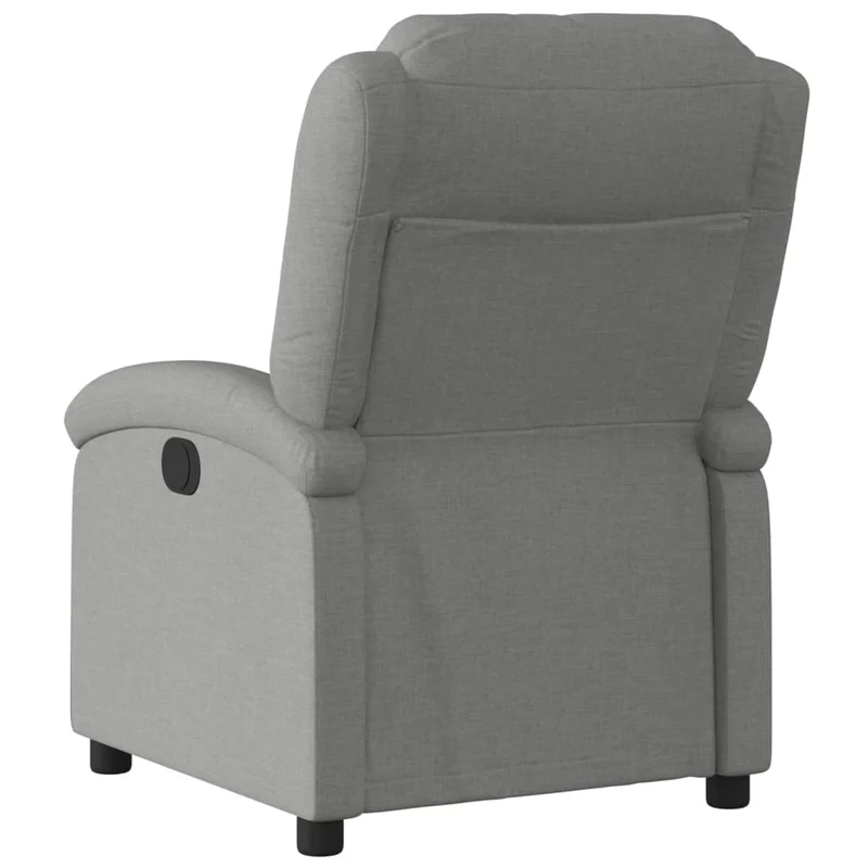 Fauteuil relax TV fonction d'inclinaison électrique très confortable en tissu gris foncé DEC028338