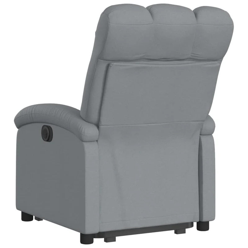 Fauteuil relax TV fonction de levage électrique très confortable en tissu gris clair DEC028308