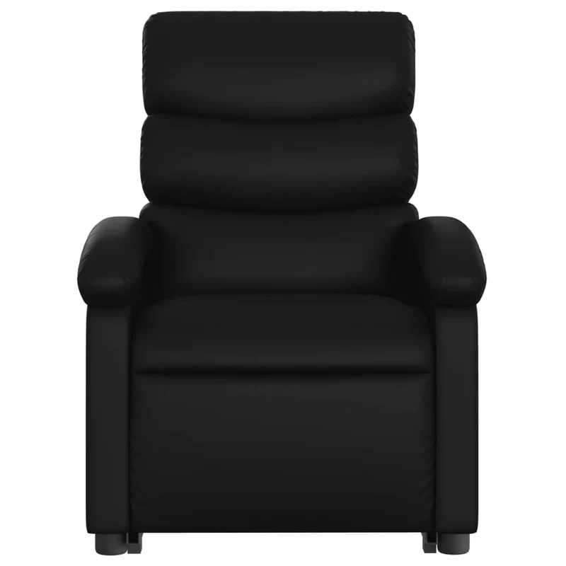 Fauteuil relax TV rembourrage confortable fonction de levage électrique en PVC noir DEC028082
