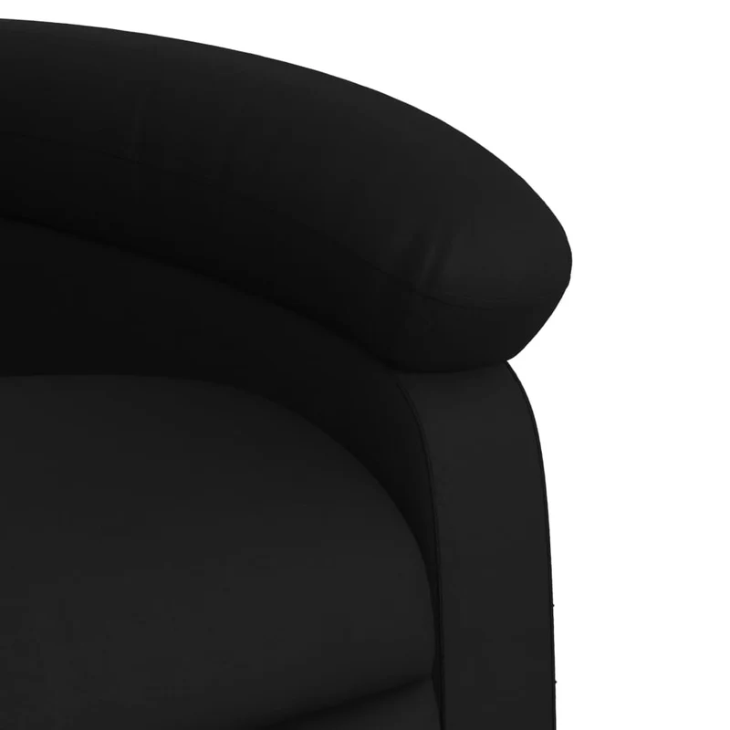Fauteuil relax TV rembourrage confortable fonction de levage électrique en PVC noir DEC028082