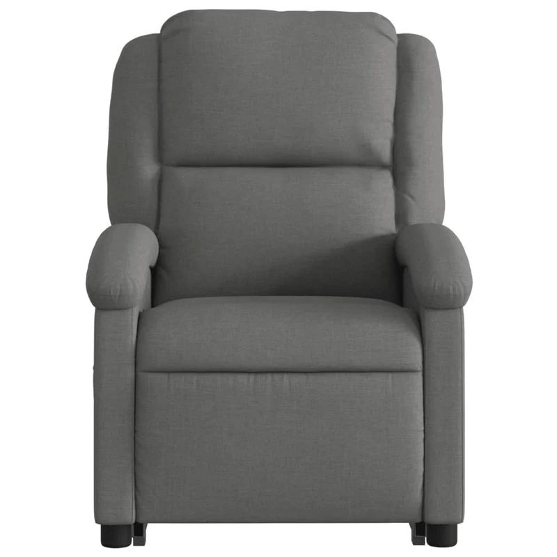 Fauteuil relax TV rembourrage confortable levage électrique en tissu gris foncé DEC027956