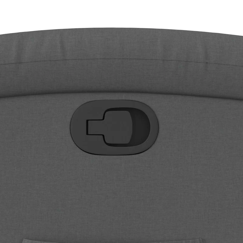 Fauteuil relax TV rembourrage confortable fonction d'inclinaison manuelle en tissu gris foncé DEC027953