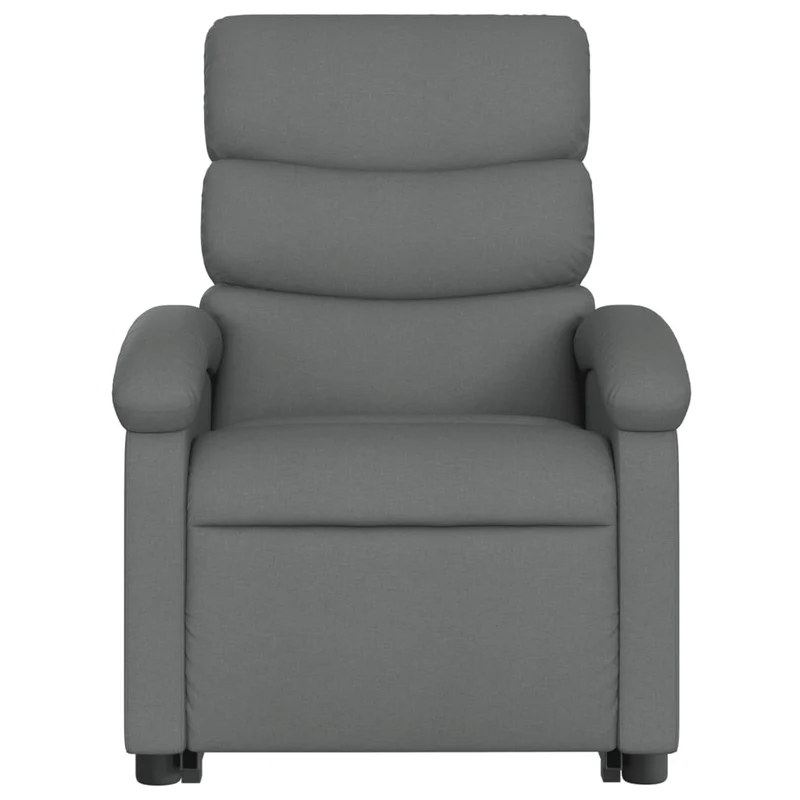 Fauteuil relax TV rembourrage confortable fonction de levage électrique en tissu gris foncé DEC027935
