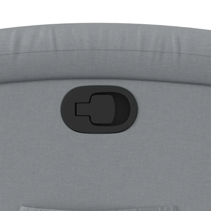 Fauteuil relax TV rembourrage confortable fonction d'inclinaison manuelle en tissu gris clair DEC027885