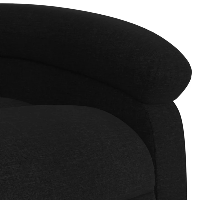 Fauteuil relax TV fonction de levage électrique très confortable en tissu noir DEC028504