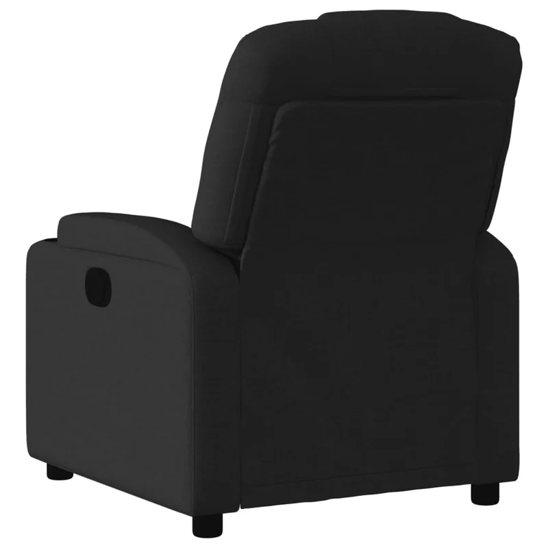 Fauteuil relax TV fonction d'inclinaison électrique très confortable en tissu noir DEC028502
