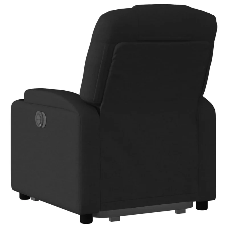 Fauteuil relax TV fonction de levage électrique très confortable en tissu noir DEC028487