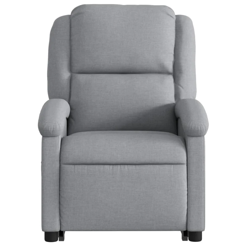 Fauteuil relax TV fonction de levage électrique très confortable en tissu gris clair DEC028302