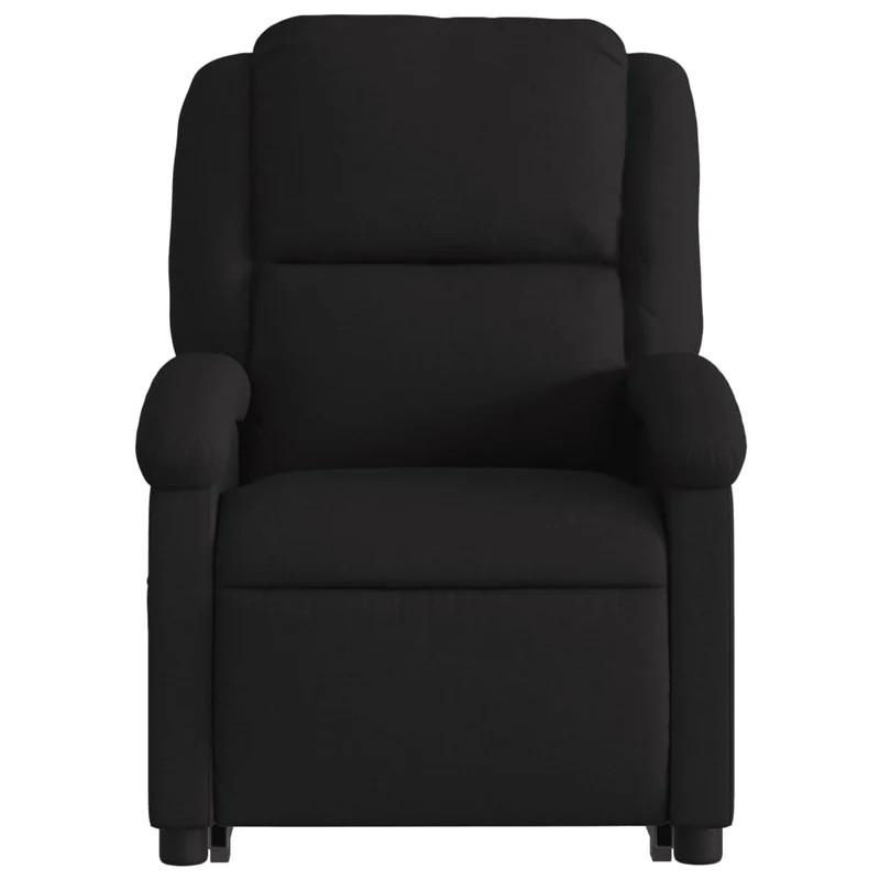 Fauteuil relax TV rembourrage confortable fonction de levage électrique en tissu noir DEC028111