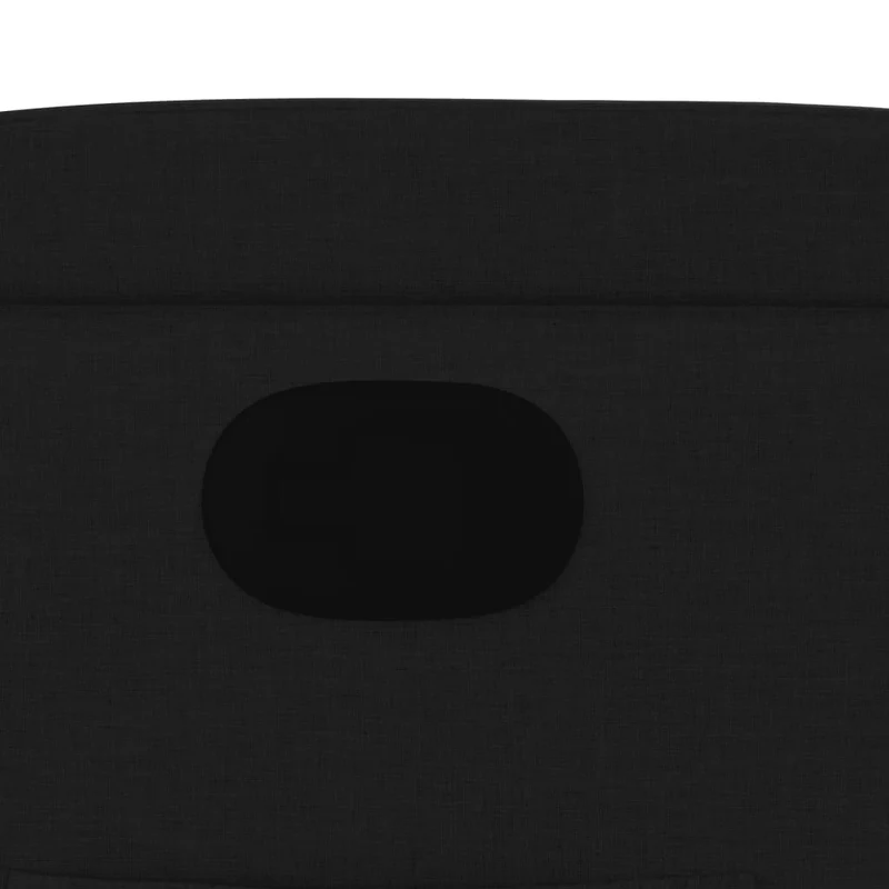 Fauteuil relax TV rembourrage confortable fonction d'inclinaison manuelle en tissu noir DEC028100